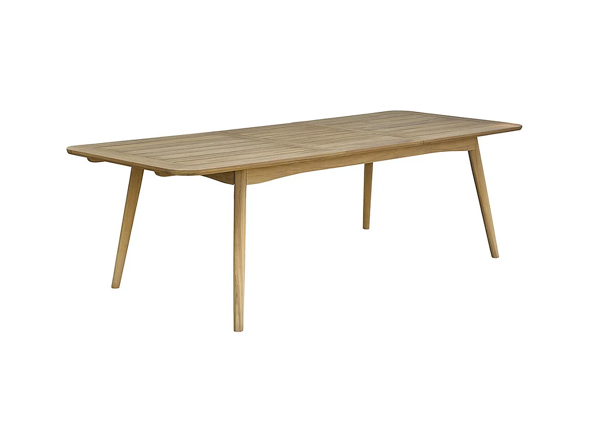 Table de jardin extensible en teck massif 6/8 pers.