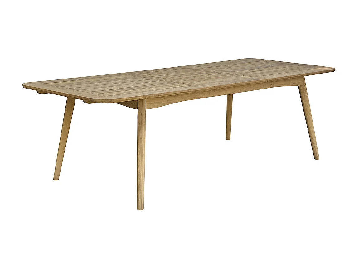 Table de jardin extensible en teck massif 6/8 pers.