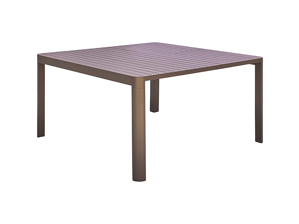 Table carrée extensible en aluminium