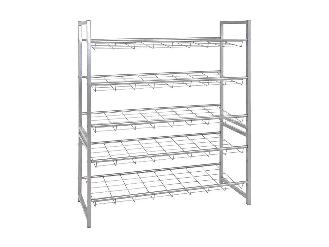 Stahl Schuhregal mit 2 Ablagen stapelbar
