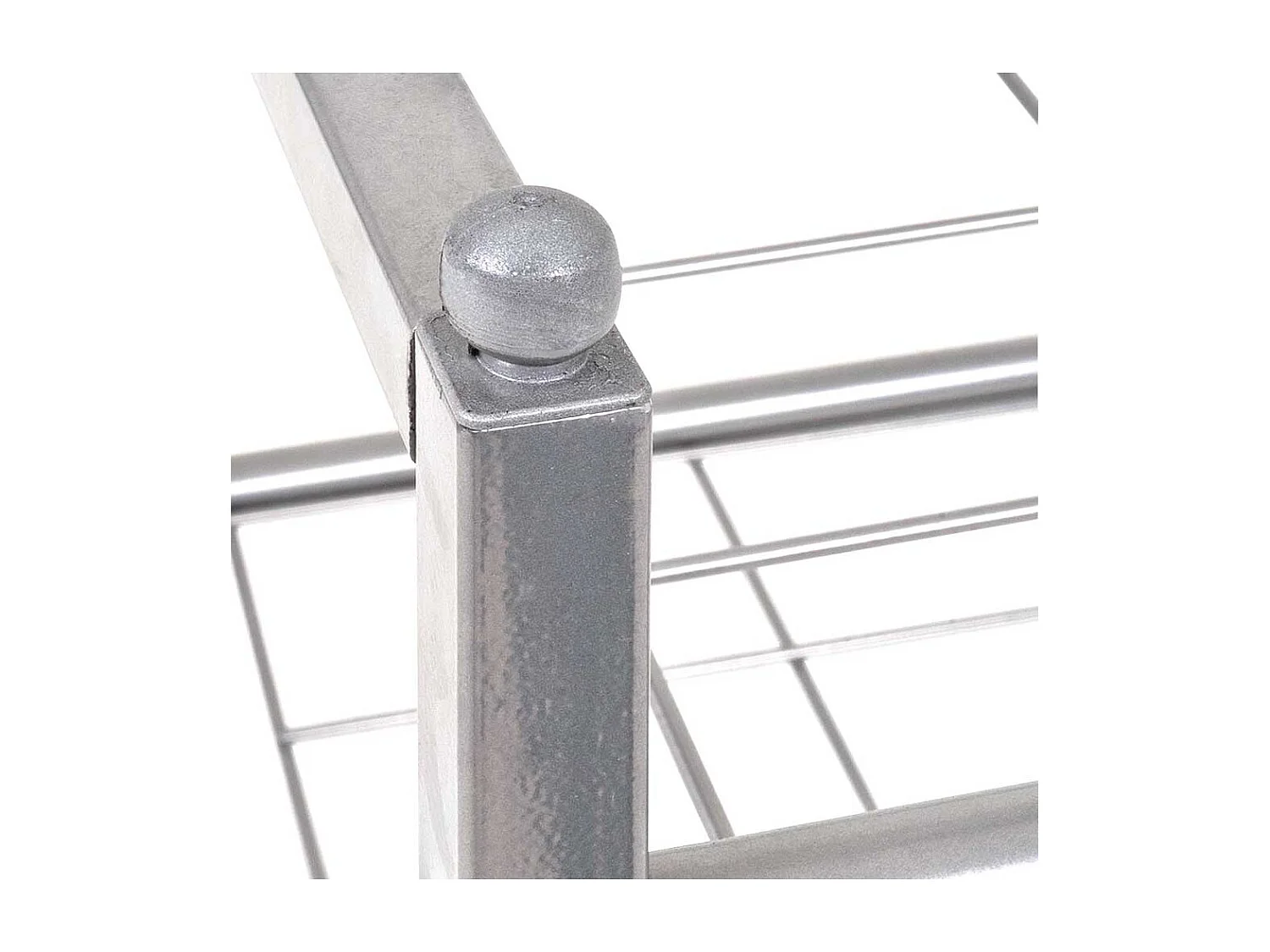 Stahl Schuhregal mit 2 Ablagen stapelbar