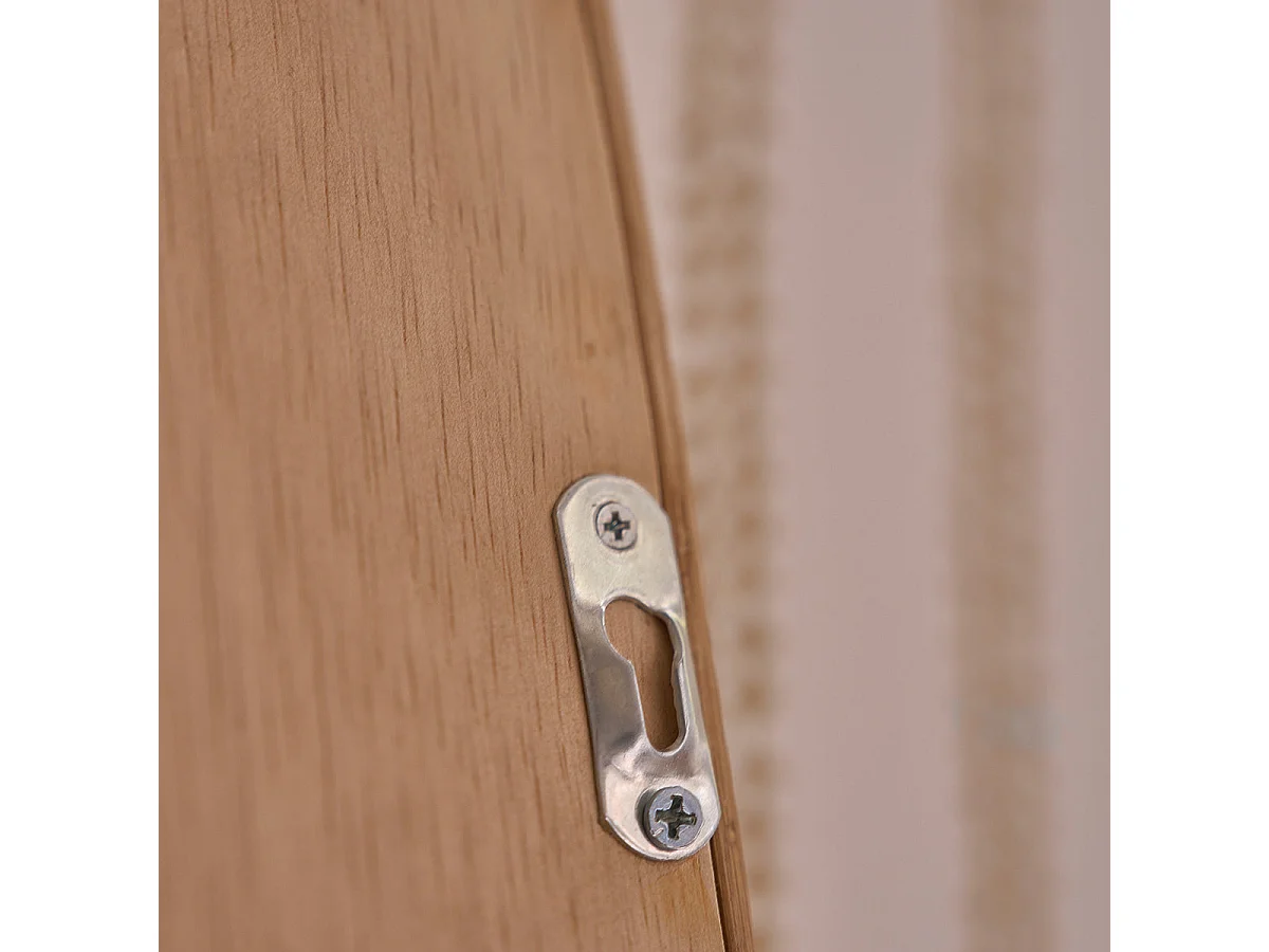 Specchio in rattan naturale 120x60 cm