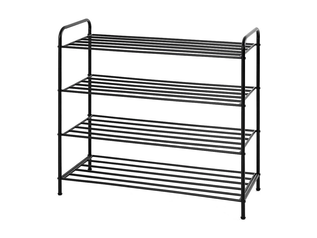 Metall Schuhständer in Schwarz modernes Design