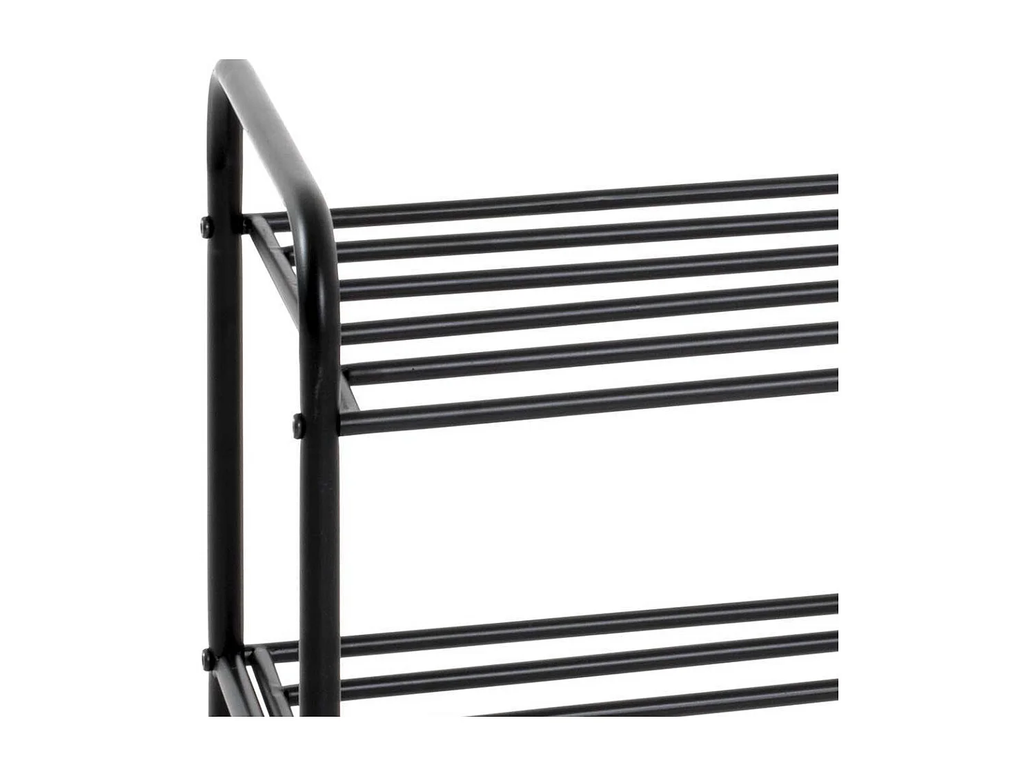 Metall Schuhständer in Schwarz modernes Design