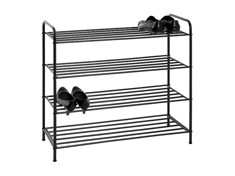 Metall Schuhständer in Schwarz modernes Design