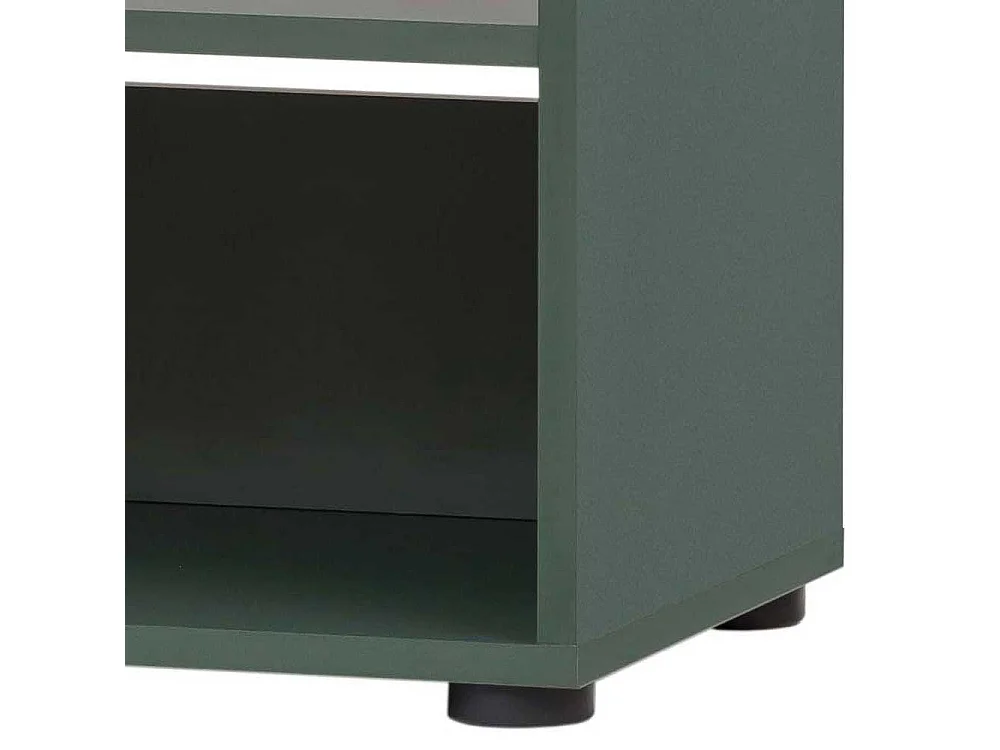 Kleines Regal für Schuhe in Dunkelgrün Made in Germany