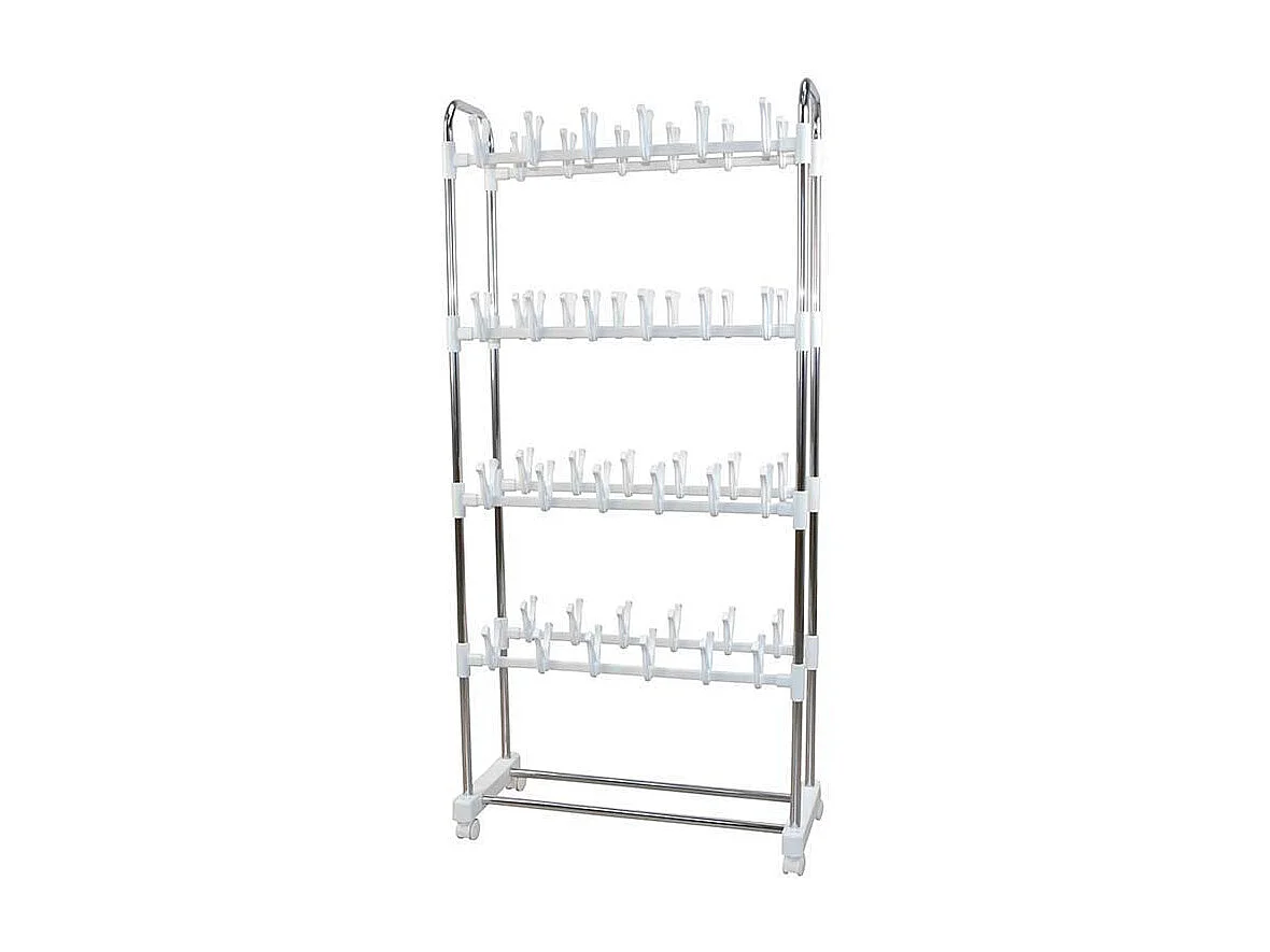 Rollen Regal für Schuhe Stahl