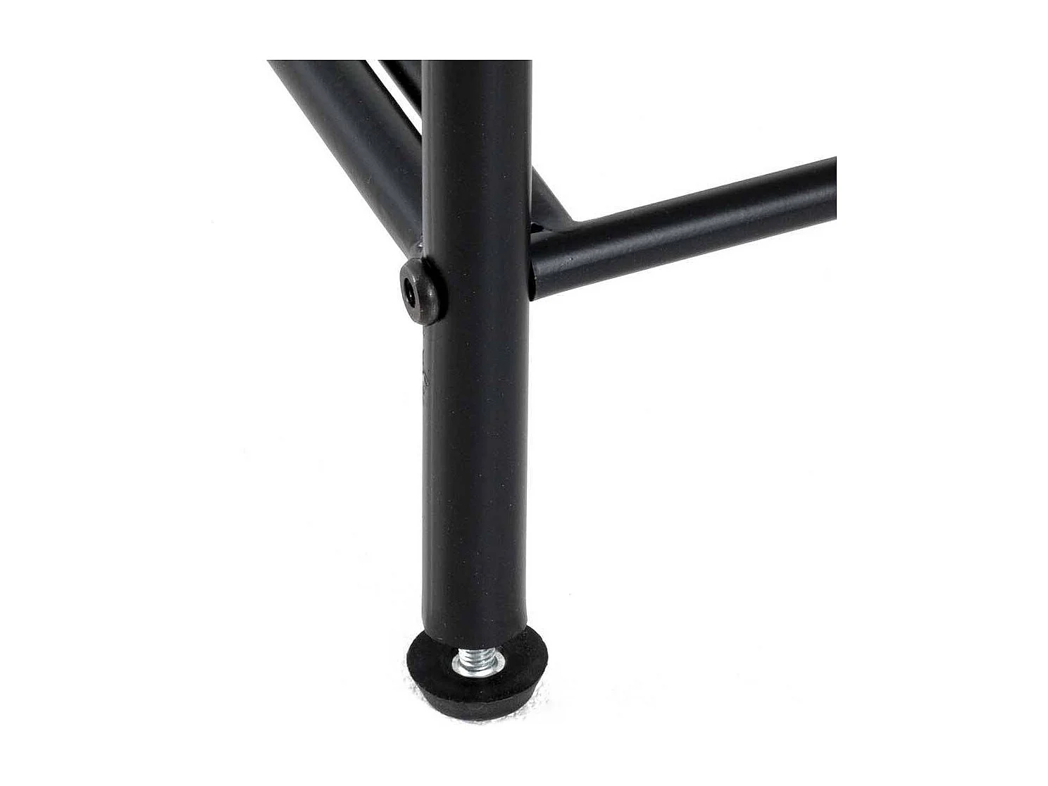 Metallschuhregal in Schwarz drei Gitterablagen