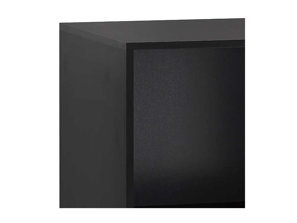 Standregal Büroregal in Schwarz mit Vierfußgestell