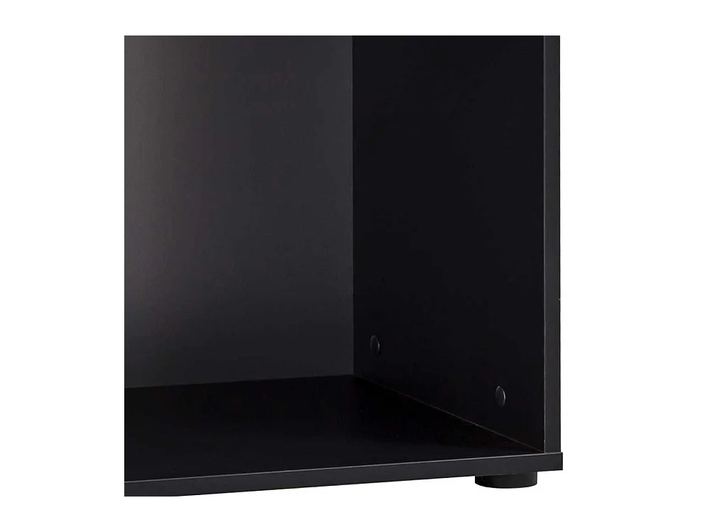 Standregal Büroregal in Schwarz mit Vierfußgestell