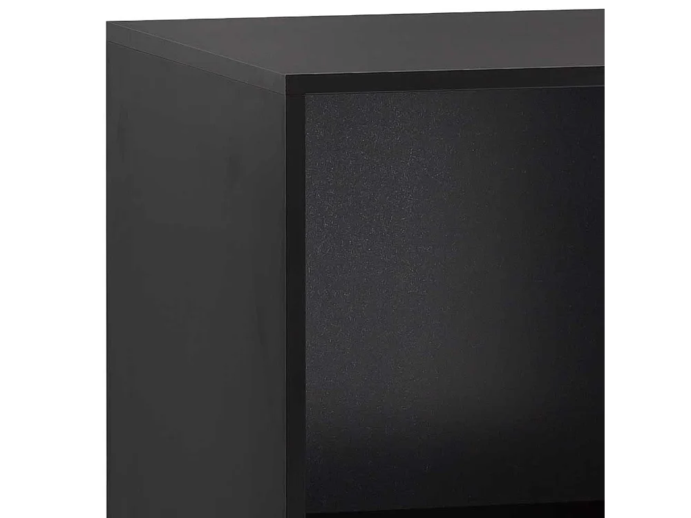 Standregal Büroregal in Schwarz mit Vierfußgestell