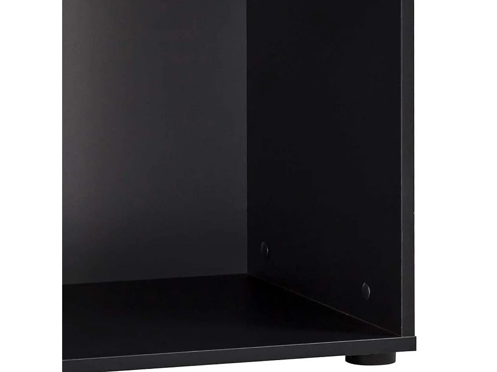 Standregal Büroregal in Schwarz mit Vierfußgestell