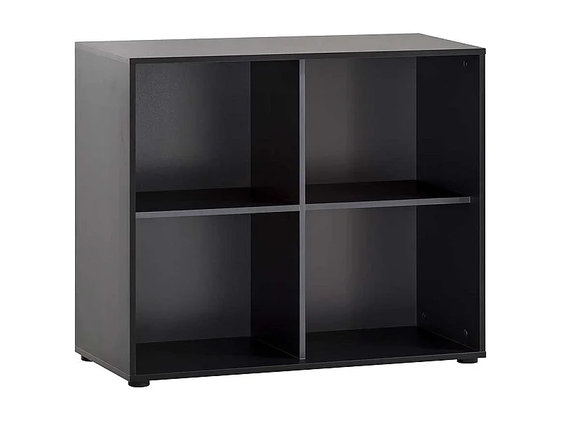 Standregal Büroregal in Schwarz mit Vierfußgestell