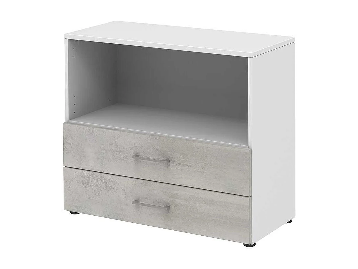 Aktenregal B�ro mit zwei Schubladen Oberfl�che melaminbeschichtet