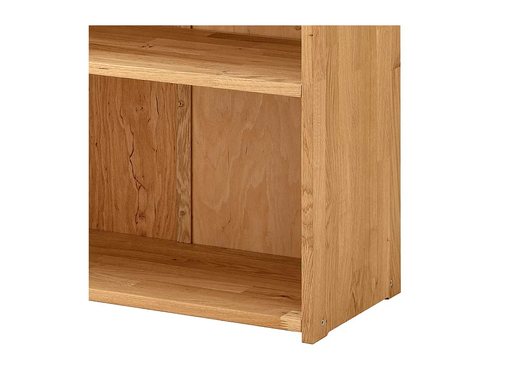 Ordnerregal Wildeiche geölt aus Massivholz 80 cm breit