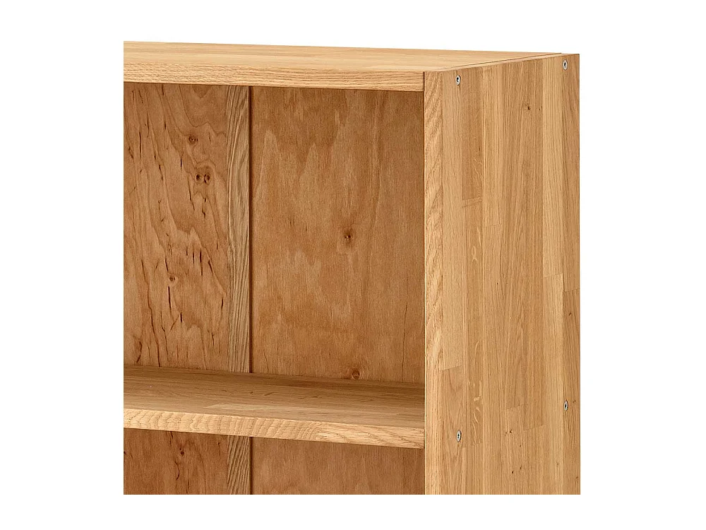 Ordnerregal Wildeiche geölt aus Massivholz 80 cm breit