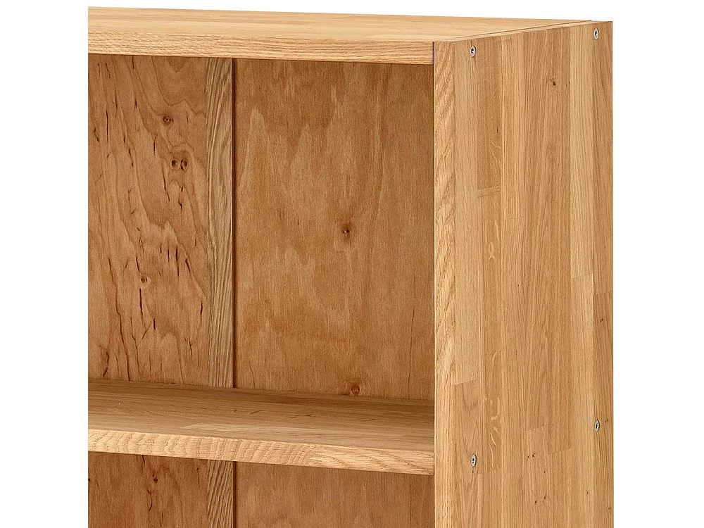 Ordnerregal Wildeiche geölt aus Massivholz 80 cm breit