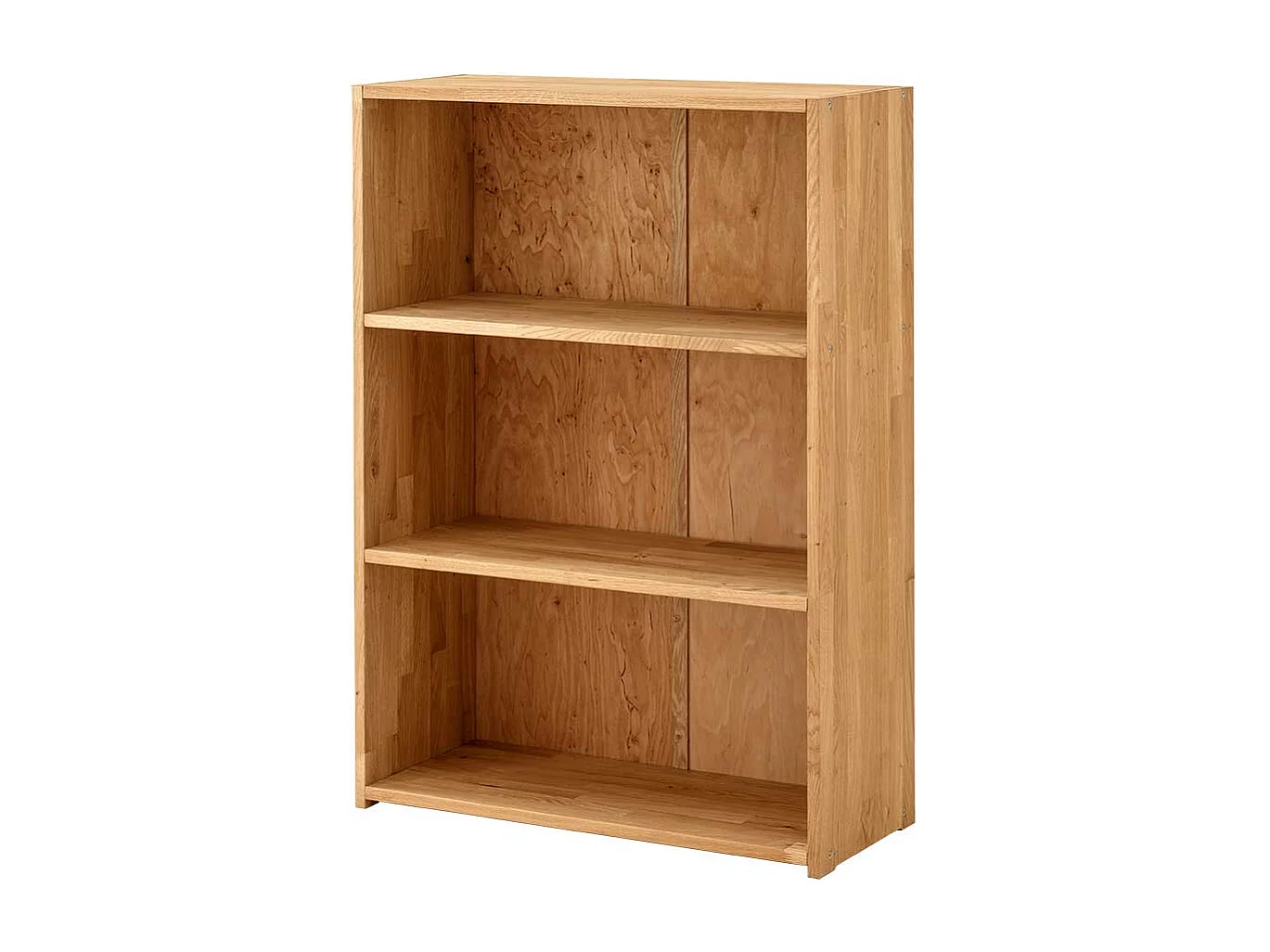 Ordnerregal Wildeiche geölt aus Massivholz 80 cm breit