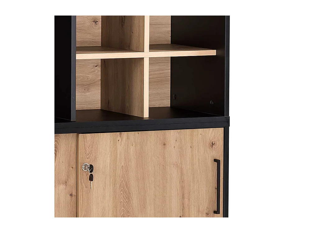 Büroregal Aktenregal Schiebetüren 2 Schiebetüren (zweiteilig)