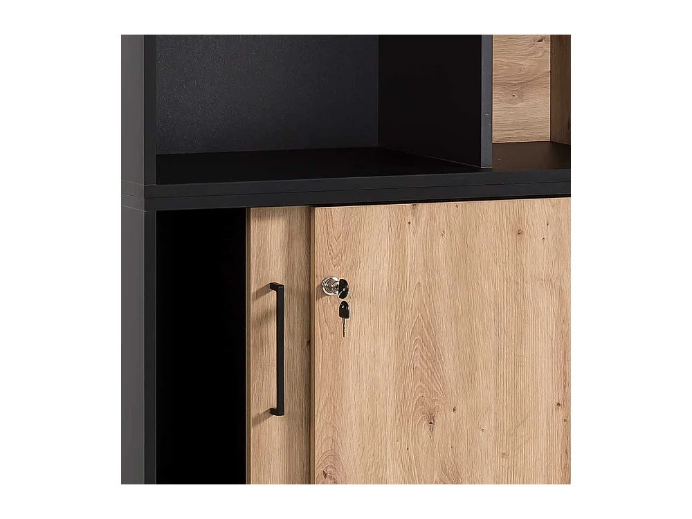 Büroregal Aktenregal Schiebetüren 2 Schiebetüren (zweiteilig)