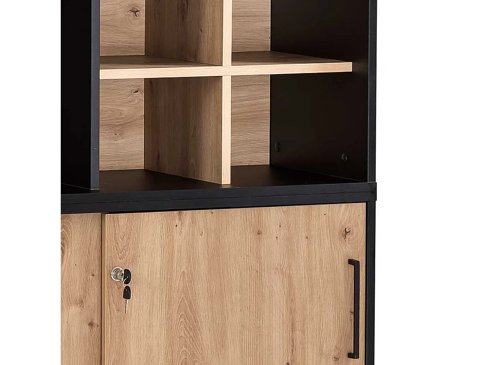 Büroregal Aktenregal Schiebetüren 2 Schiebetüren (zweiteilig)