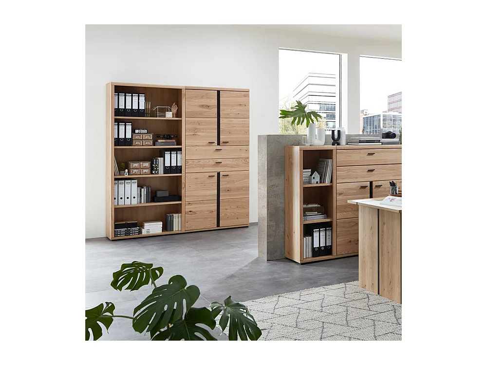 Büro Ordnerregal in Eschefarben Wildeichefarben