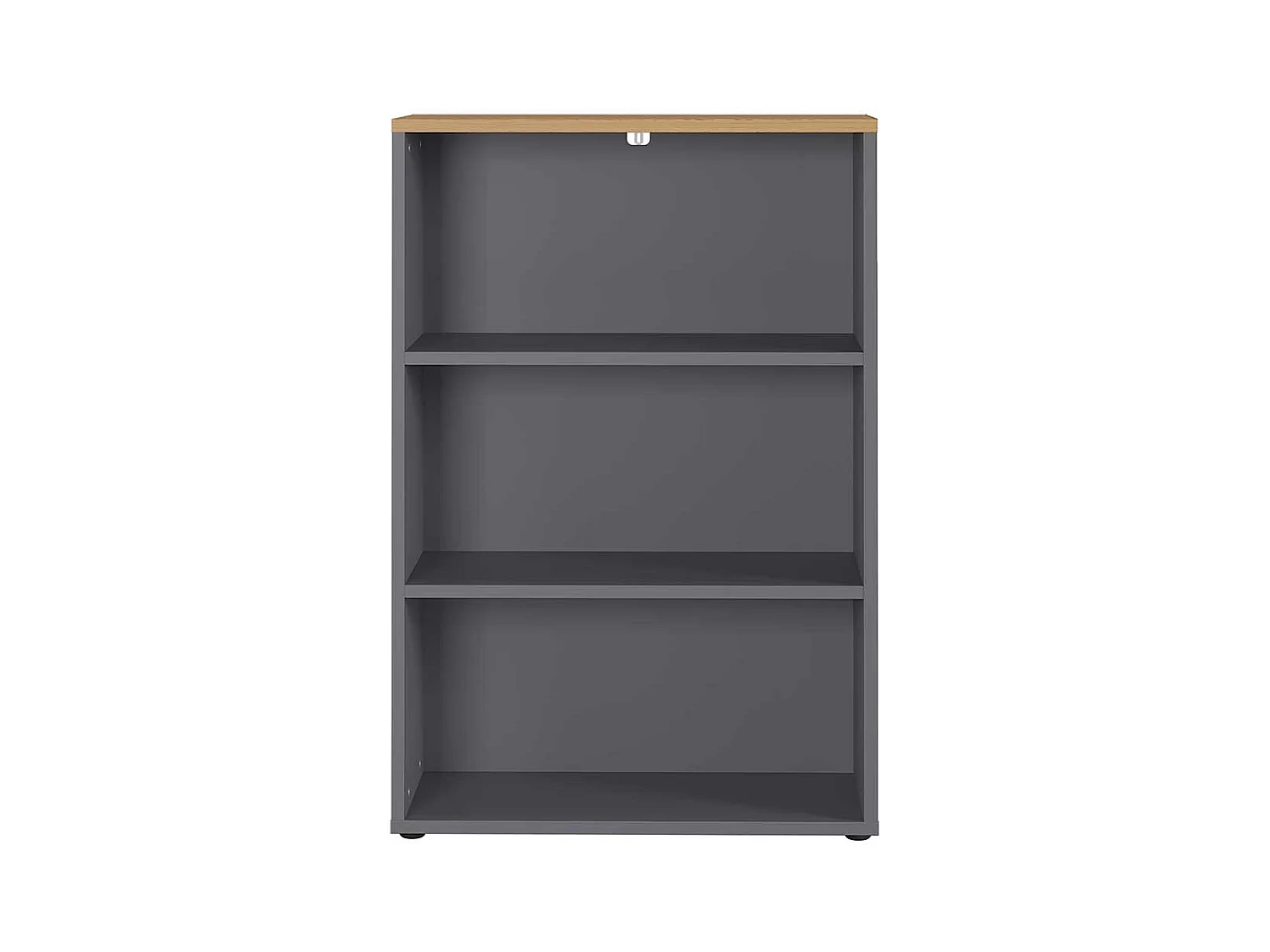 Aktenregal in Dunkelgrau und Wildeiche Optik 80 cm breit
