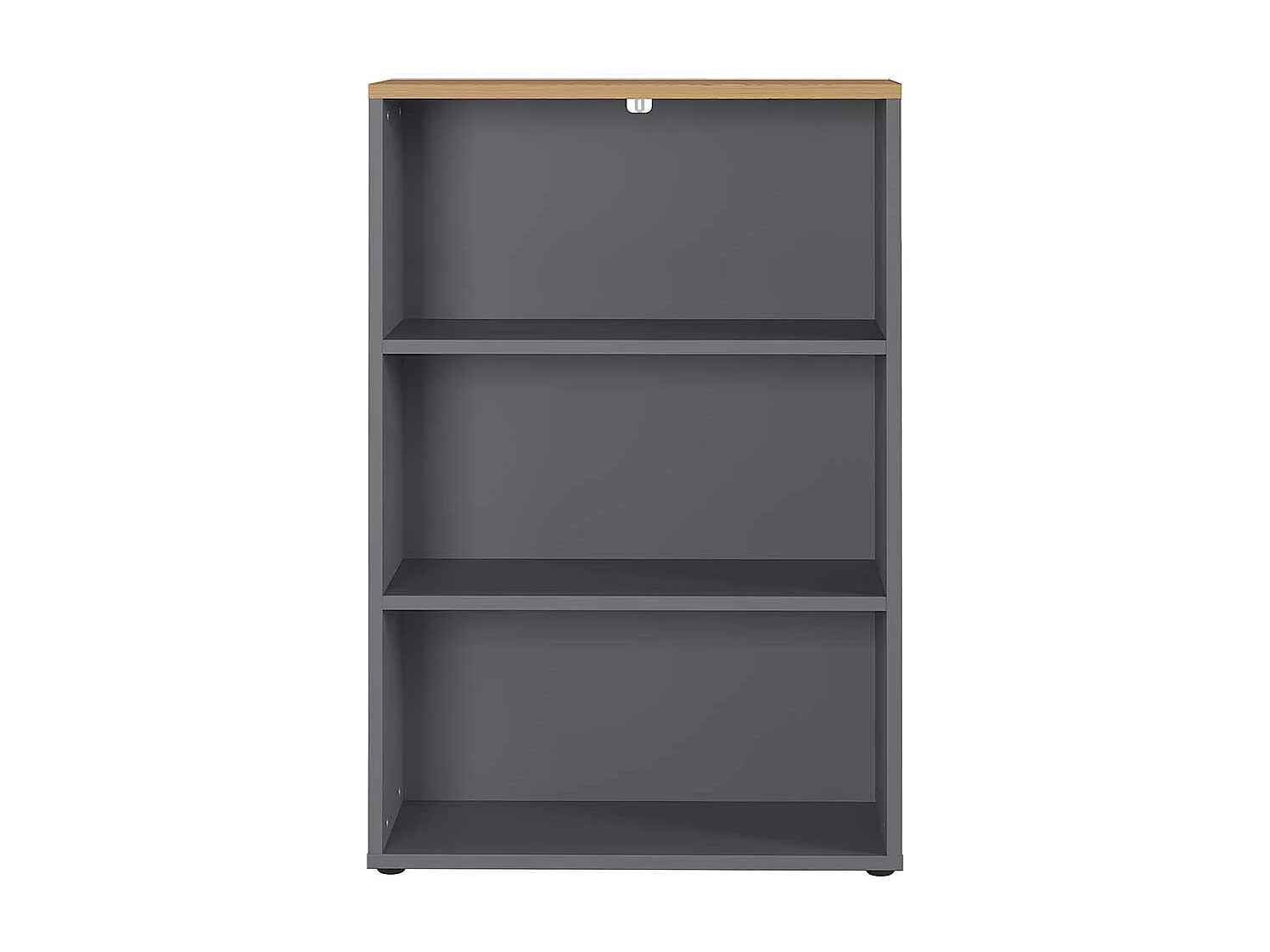 Aktenregal in Dunkelgrau und Wildeiche Optik 80 cm breit