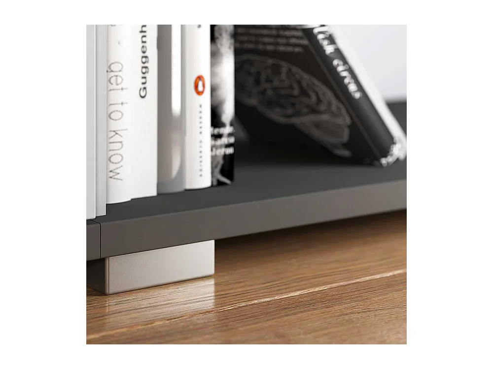 Büroregal in Dunkelgrau 80 cm breit