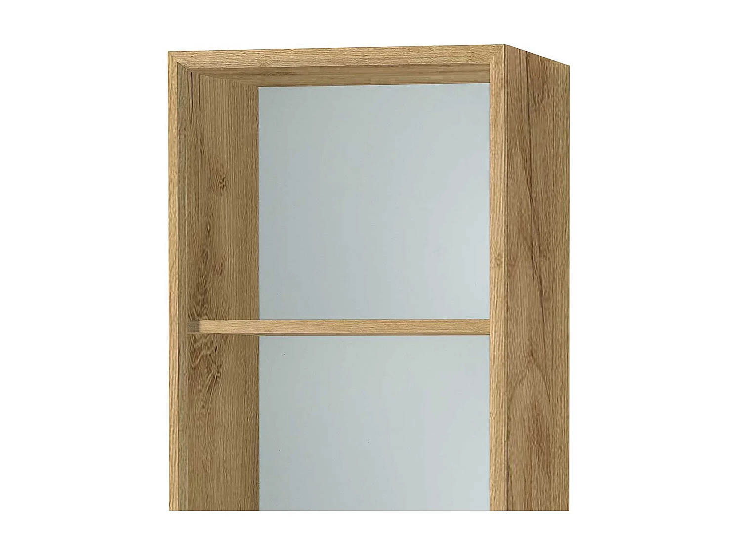 Büroregal in Weiß und Wildeiche Optik 50 cm breit