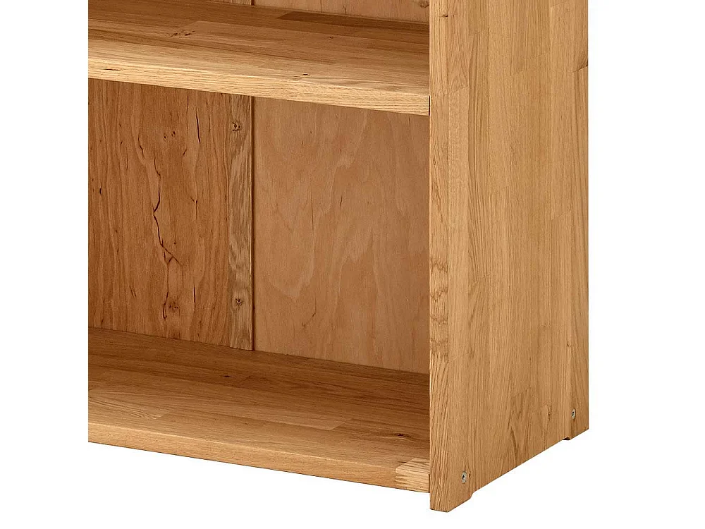 Holz Regal Akten Büro in Wildeichefarben 186 cm hoch - 80 cm breit