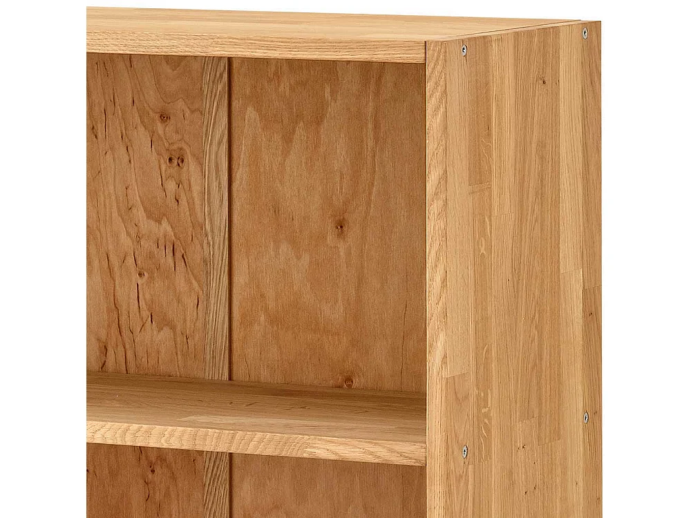 Holz Regal Akten Büro in Wildeichefarben 186 cm hoch - 80 cm breit