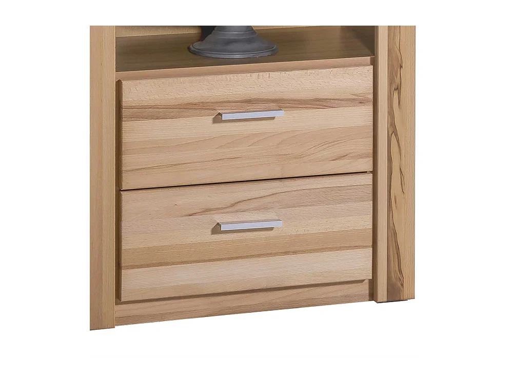 Bücherregal aus Kernbuche teilmassiv 140 cm hoch