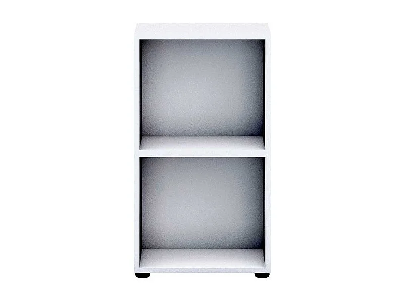 2 F�cher Regal in Wei� B�ro