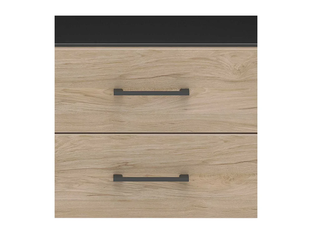 Hohes B�roregal mit zwei Schubladen R�ckwand