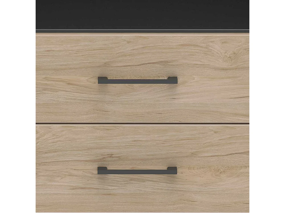 Hohes B�roregal mit zwei Schubladen R�ckwand