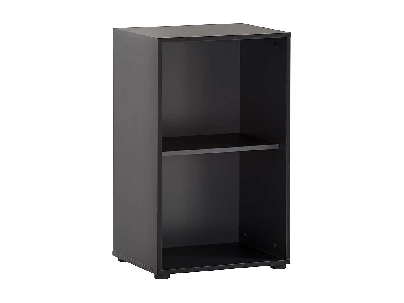 Standregal Büroregal in Schwarz mit einem Einlegeboden
