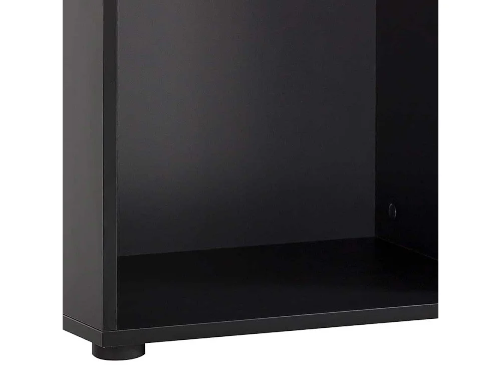 Standregal Büroregal in Schwarz mit einem Einlegeboden