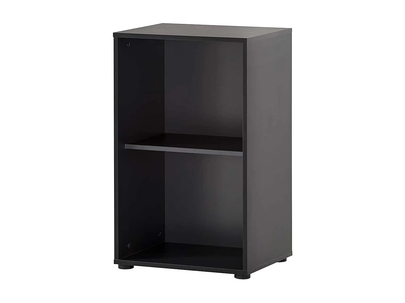 Standregal Büroregal in Schwarz mit einem Einlegeboden