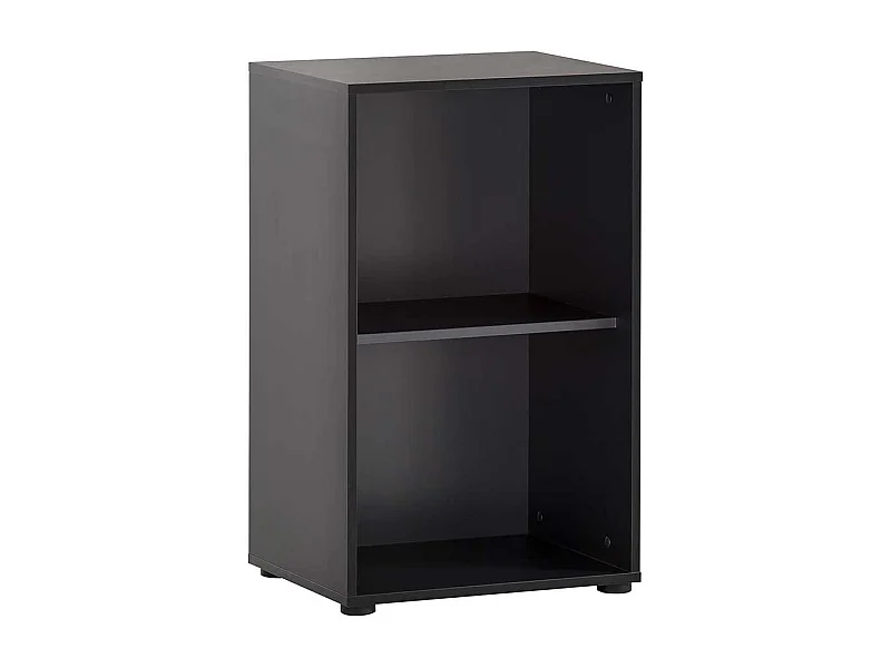 Standregal Büroregal in Schwarz mit einem Einlegeboden