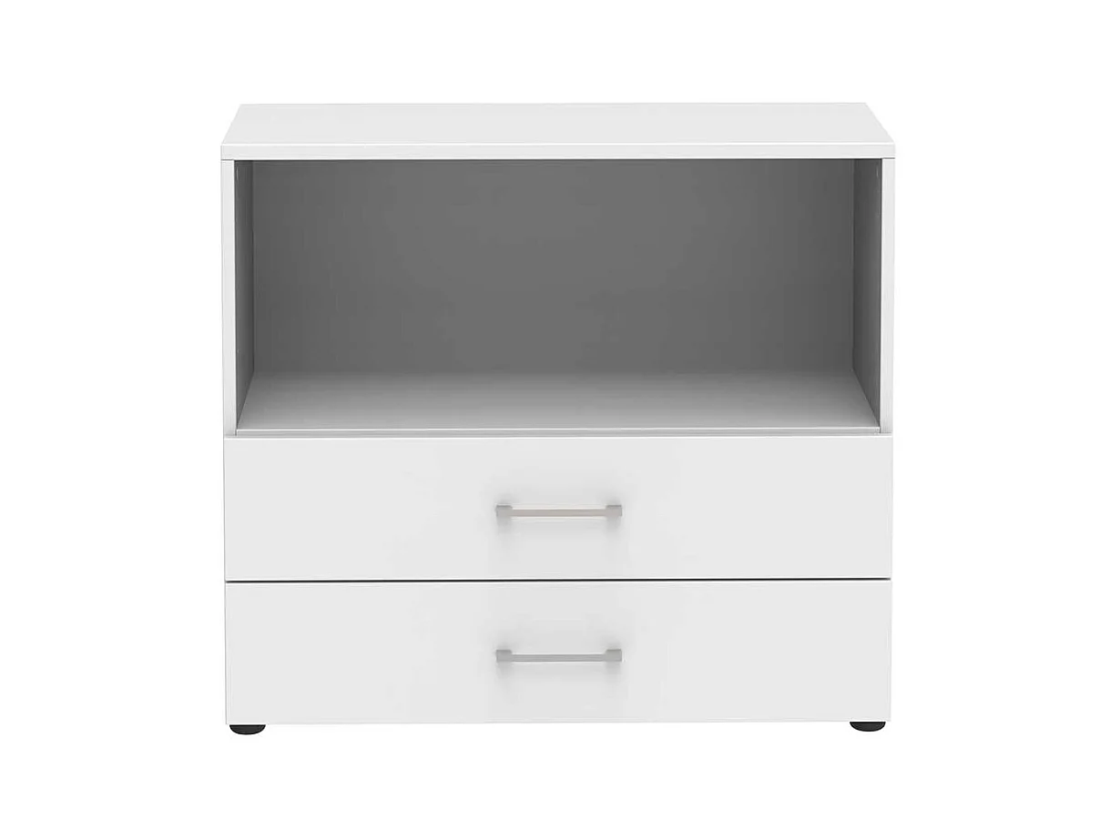 B�roregal wei� mit zwei Schubladen 72 cm hoch