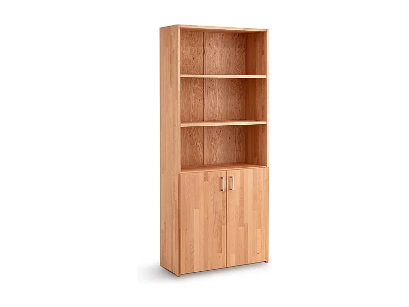 Aktenschrank Holz modern Buche geölt 186 cm hoch 80 cm breit