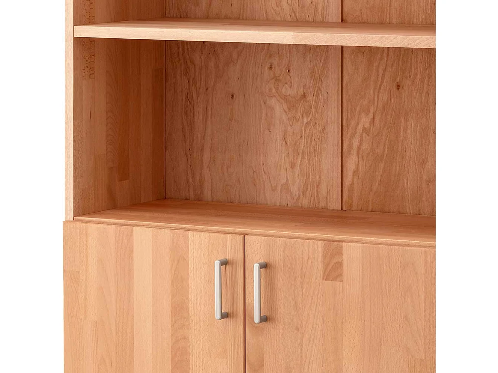 Aktenschrank Holz modern Buche geölt 186 cm hoch 80 cm breit