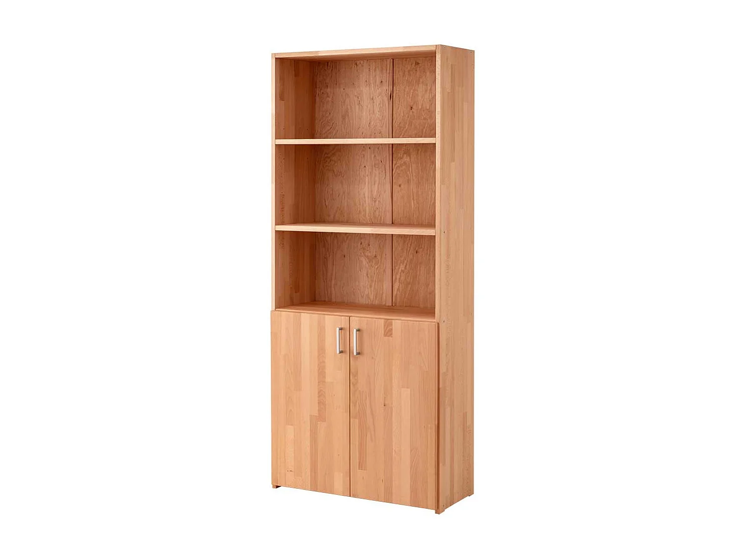 Aktenschrank Holz modern Buche geölt 186 cm hoch 80 cm breit