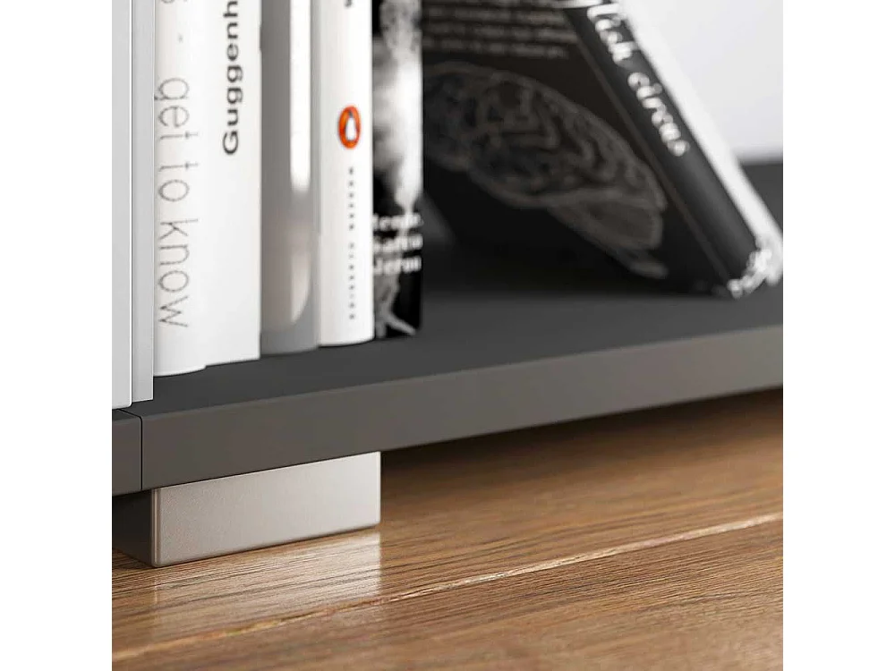 Büro Standregal in Dunkelgrau 80 cm breit