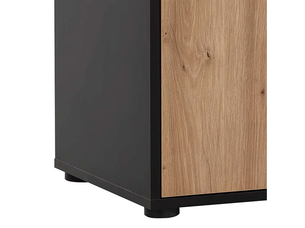 Büroregal Aktenregal in Wildeichefarben mit zwei Einlegeböden (zweiteilig)