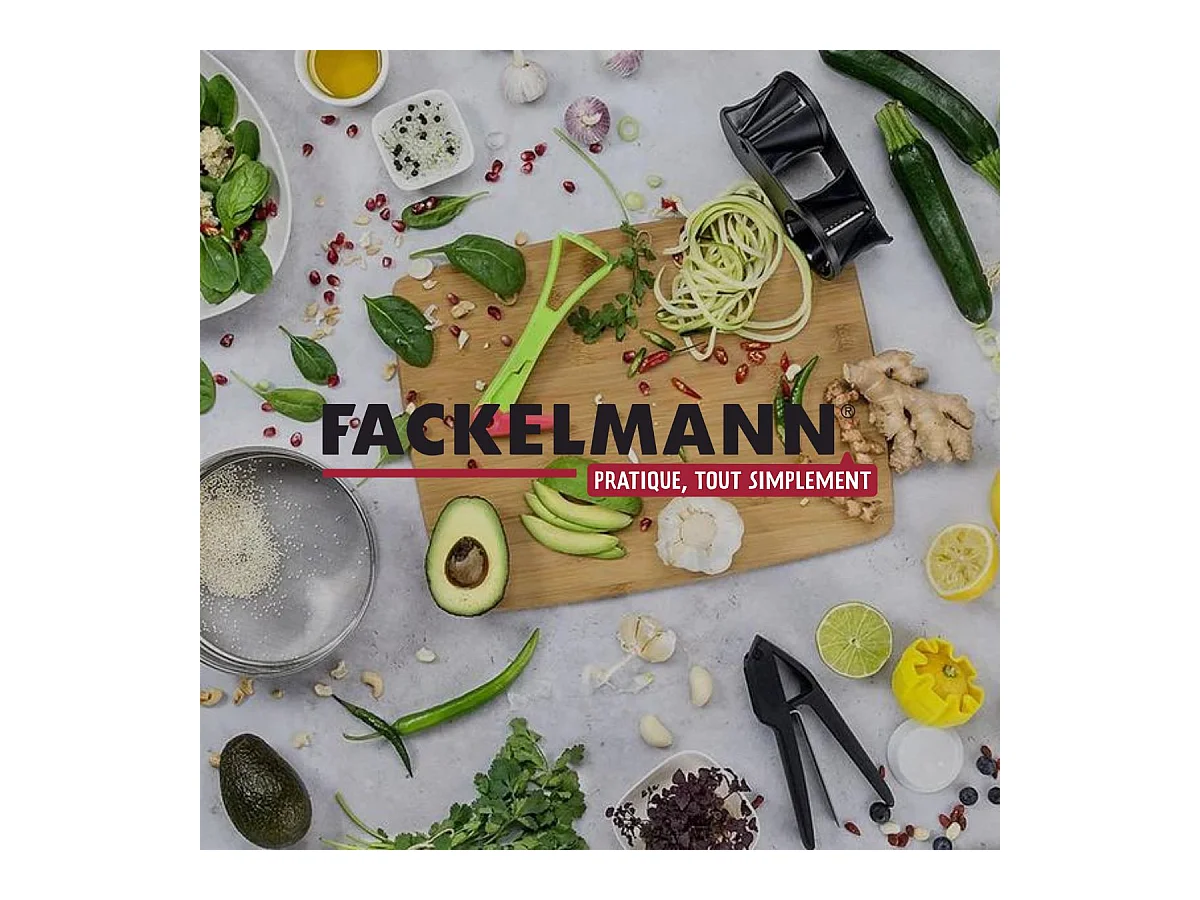 Duo Presse-purée à levier et Fourchette 3 dents pour pommes de terre Fackelmann