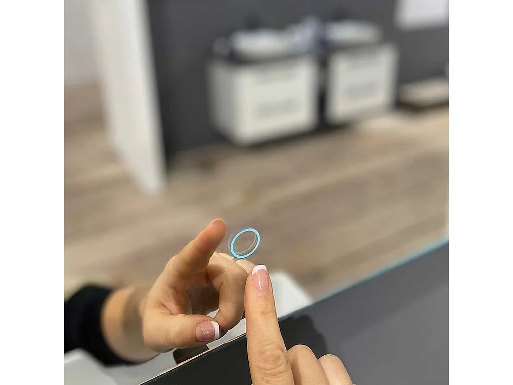 Badspiegel mit Touch Sensor Made in Germany 72 cm hoch