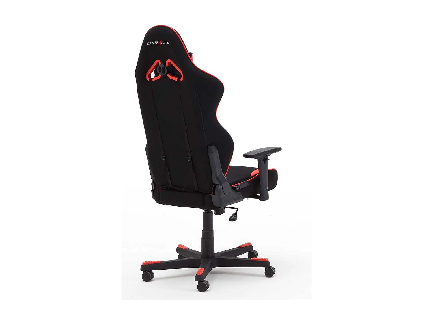 Gaming Sessel in Schwarz und Rot Lendenwirbelstütze