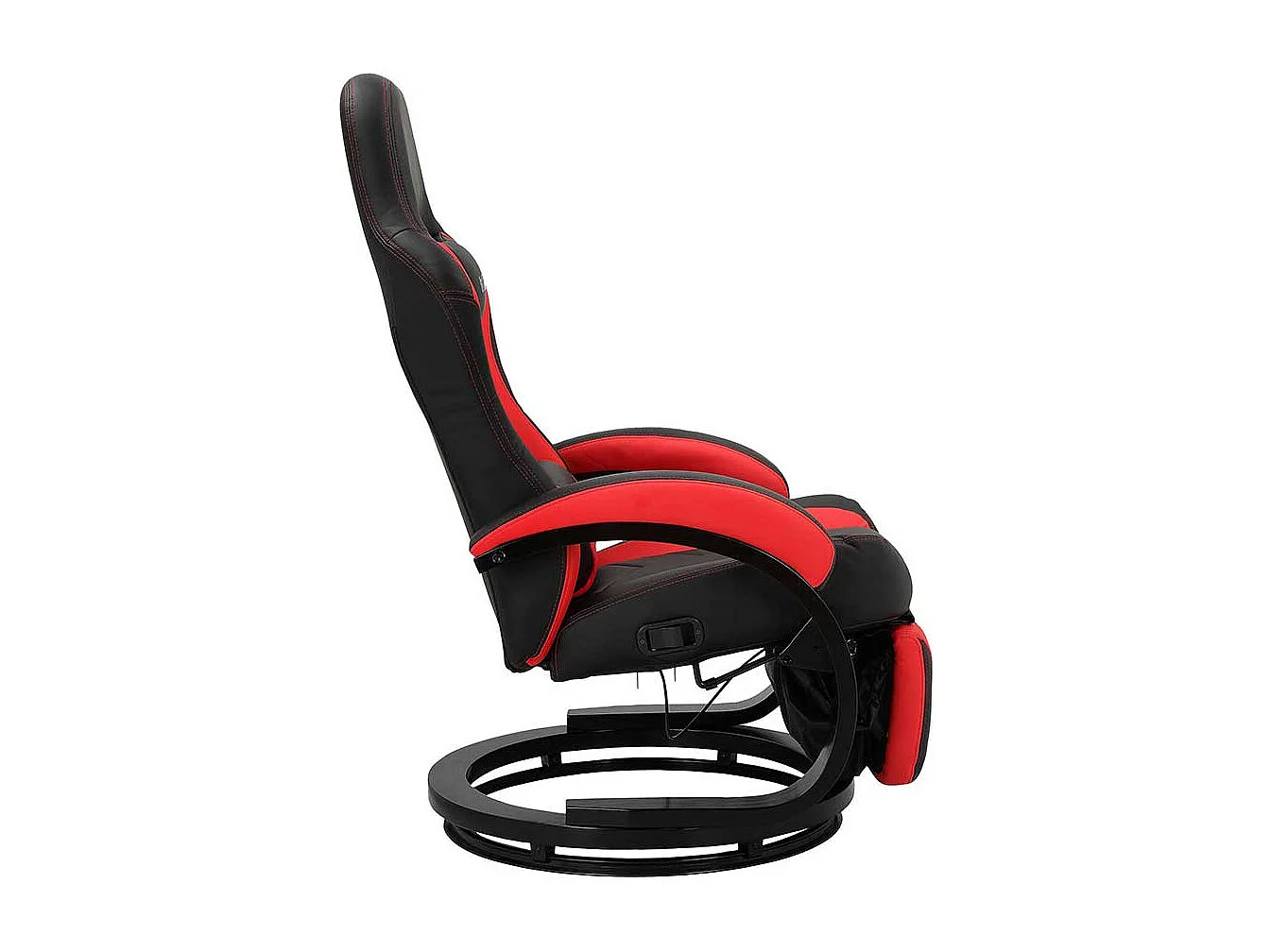 Moderner Gamingstuhl in Schwarz und Rot Liegefunktion
